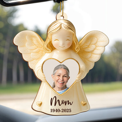Cherish Special Memories With Angel Heart Photo Ornament