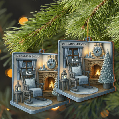In Loving Memory Rocking Chair And Fireplace