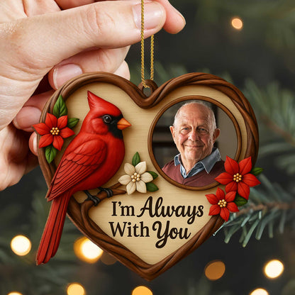 I'm Always With You, Cardinal And Heart-Shaped Frame