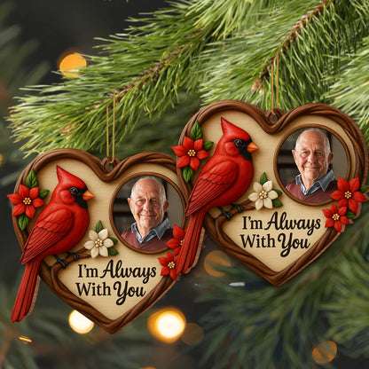 I'm Always With You, Cardinal And Heart-Shaped Frame
