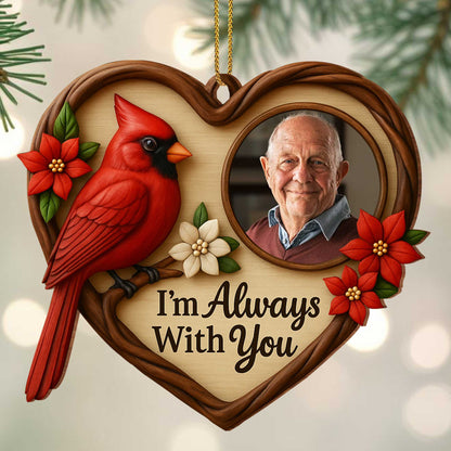 I'm Always With You, Cardinal And Heart-Shaped Frame