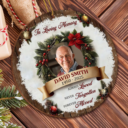 À la douce mémoire de quelqu'un que vous aimez toujours, que vous regretterez à jamais - Ornement en bois personnalisé, forme personnalisée - HME310_WDO