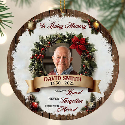 À la douce mémoire de quelqu'un que vous aimez toujours, que vous regretterez à jamais - Ornement en bois personnalisé, forme personnalisée - HME310_WDO