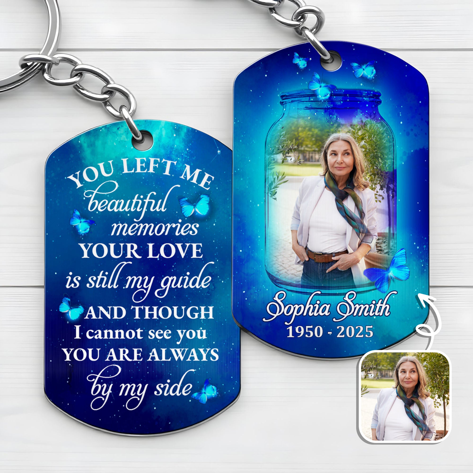 Beautiful Memories And Guide, Stainless Steel Keychain, Gift For Family ...