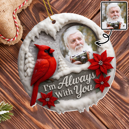 I'm Always With You, Cardinal And Poinsettias