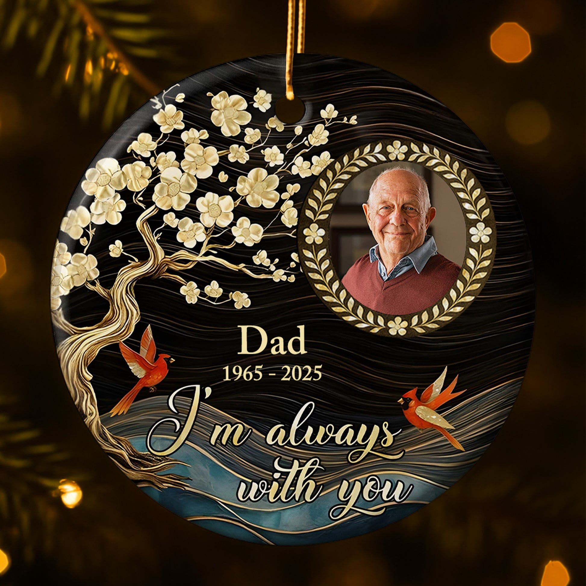 I'm Always With You With Flowers, Bird, And Tree