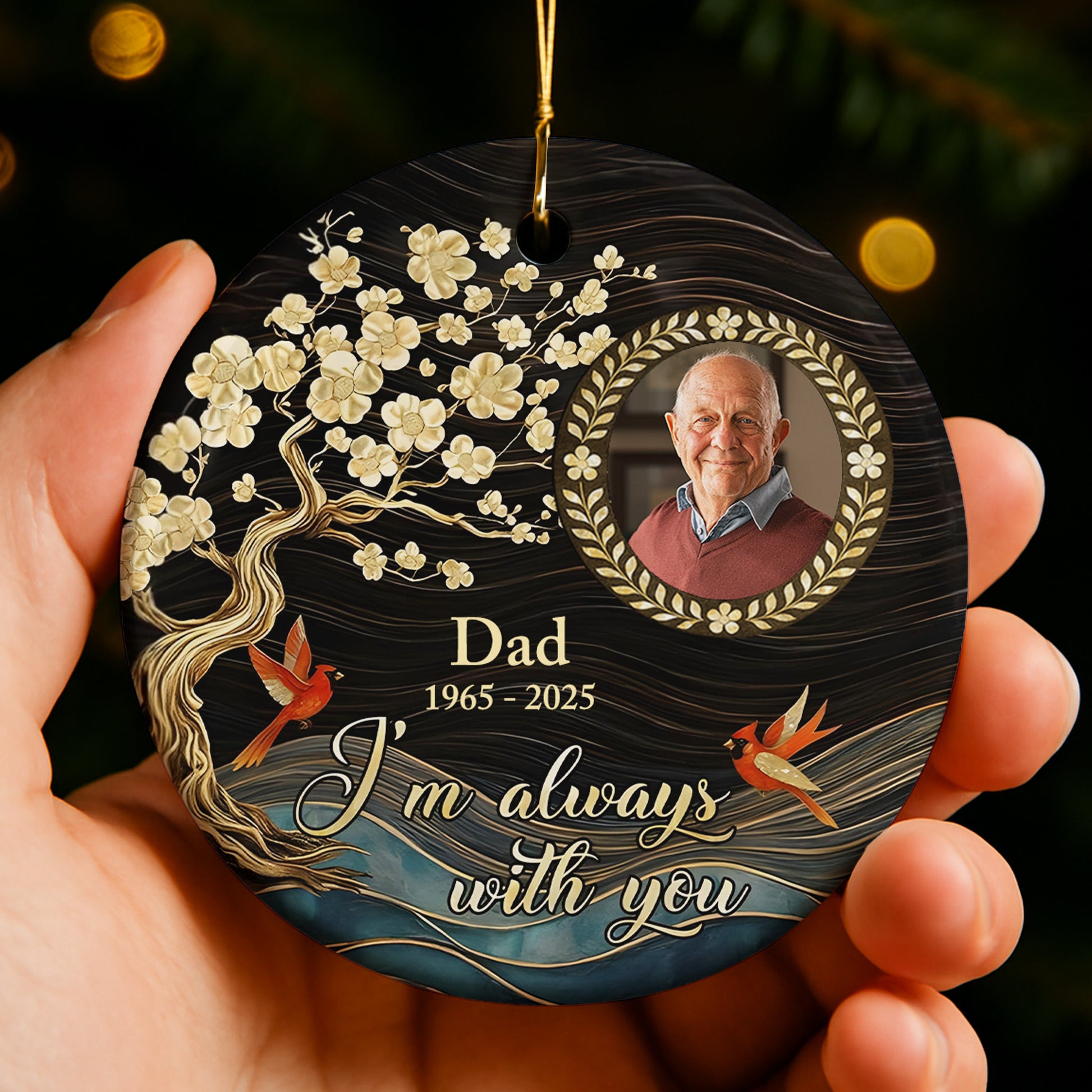 I'm Always With You With Flowers, Bird, And Tree