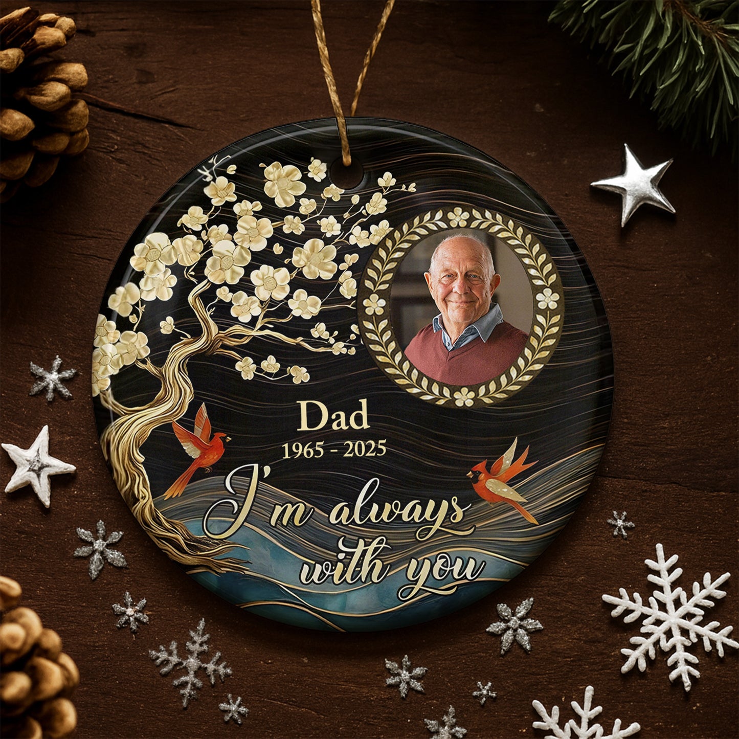 I'm Always With You With Flowers, Bird, And Tree