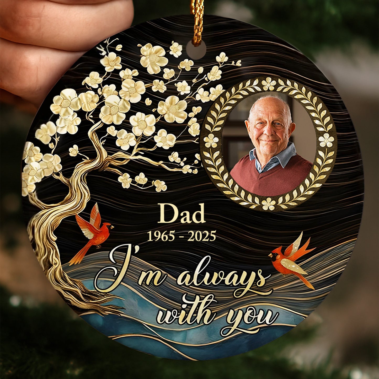 I'm Always With You With Flowers, Bird, And Tree