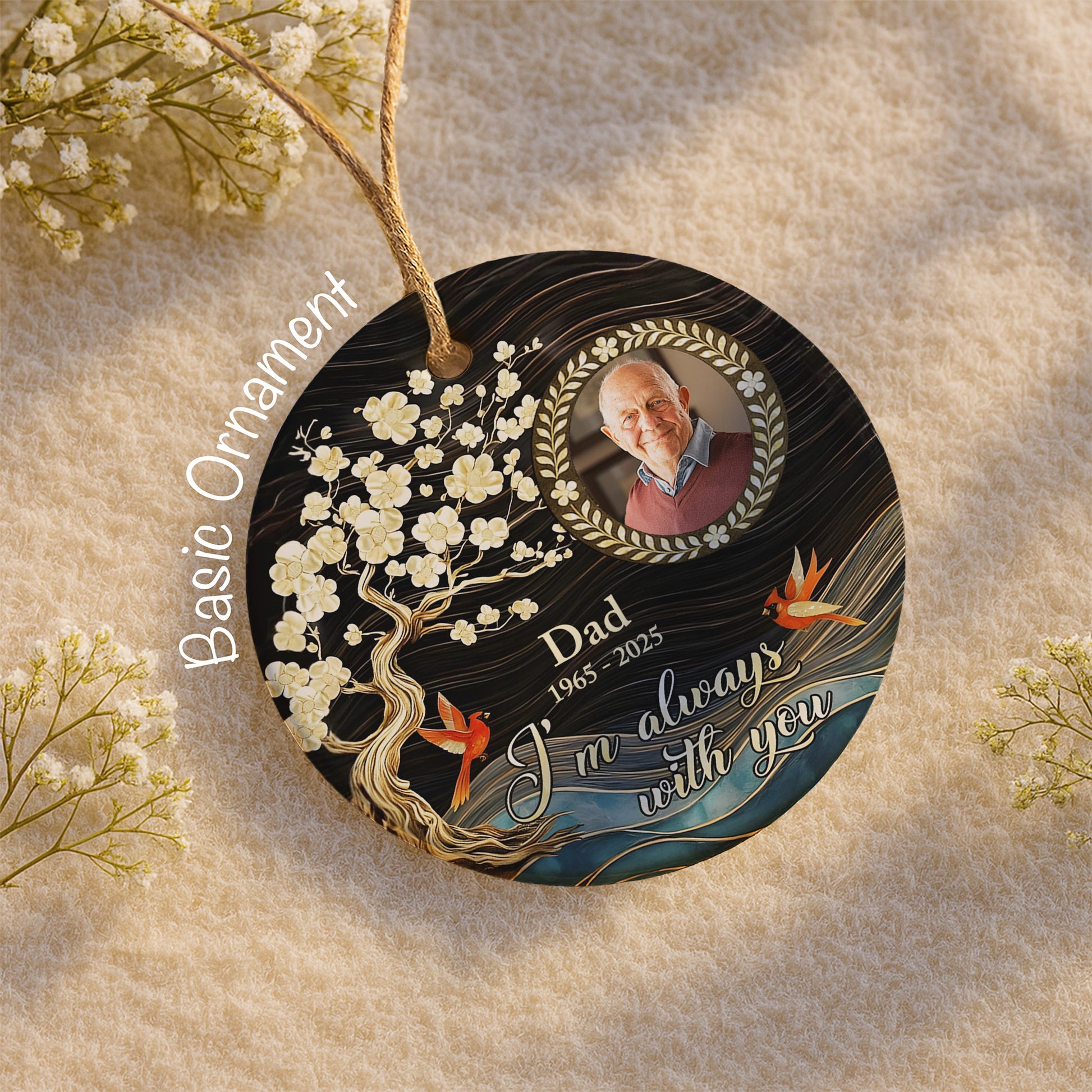 I'm Always With You With Flowers, Bird, And Tree