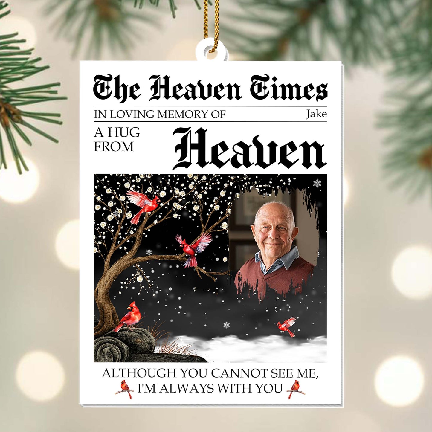 Although You Cannot See Me, Tree And Cardinals Design