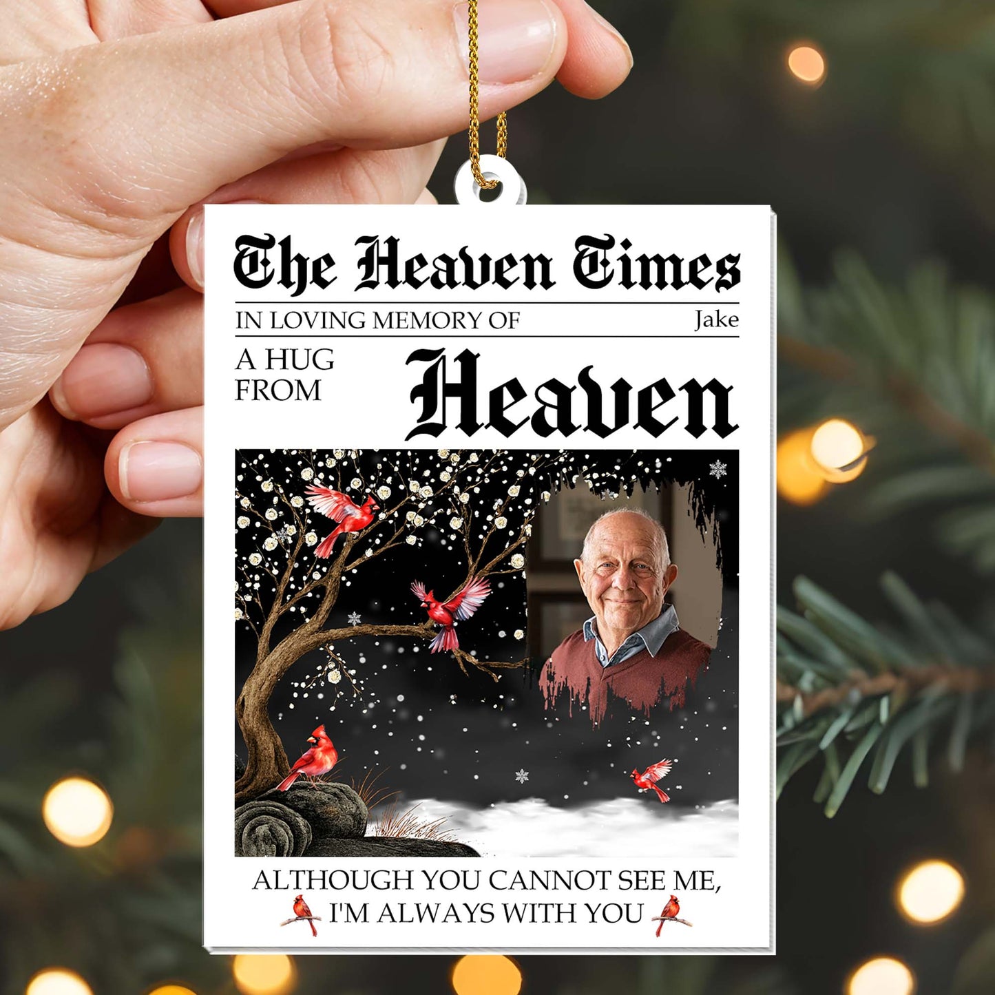 Although You Cannot See Me, Tree And Cardinals Design