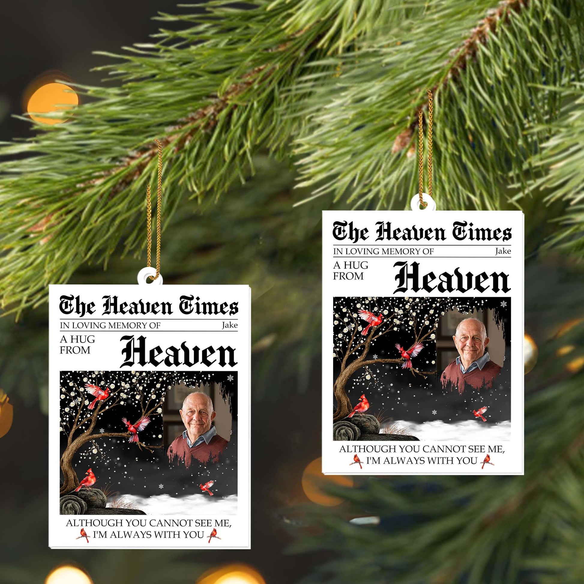 Although You Cannot See Me, Tree And Cardinals Design