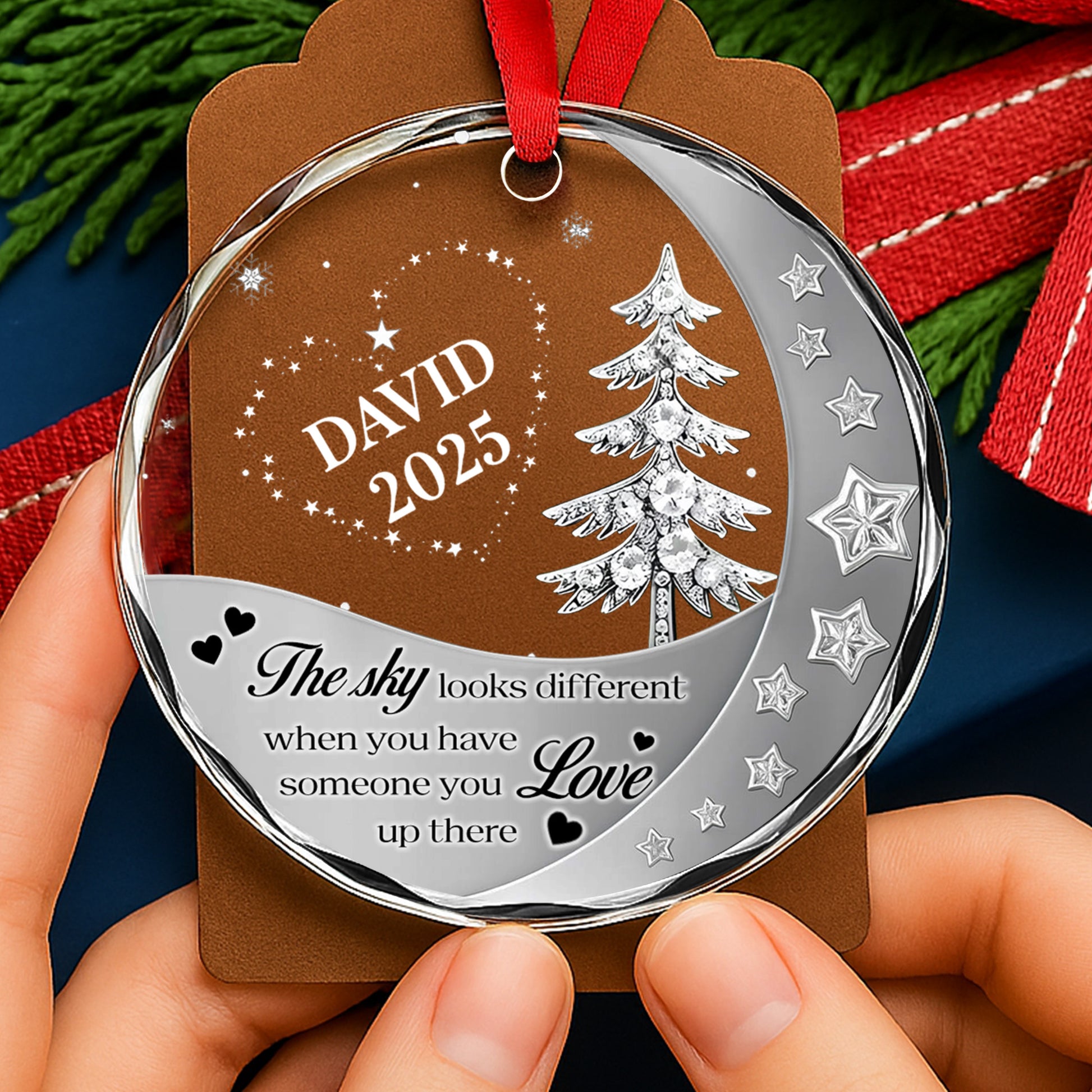 The Sky Looks Different With Love Up There Christmas Tree and Stars