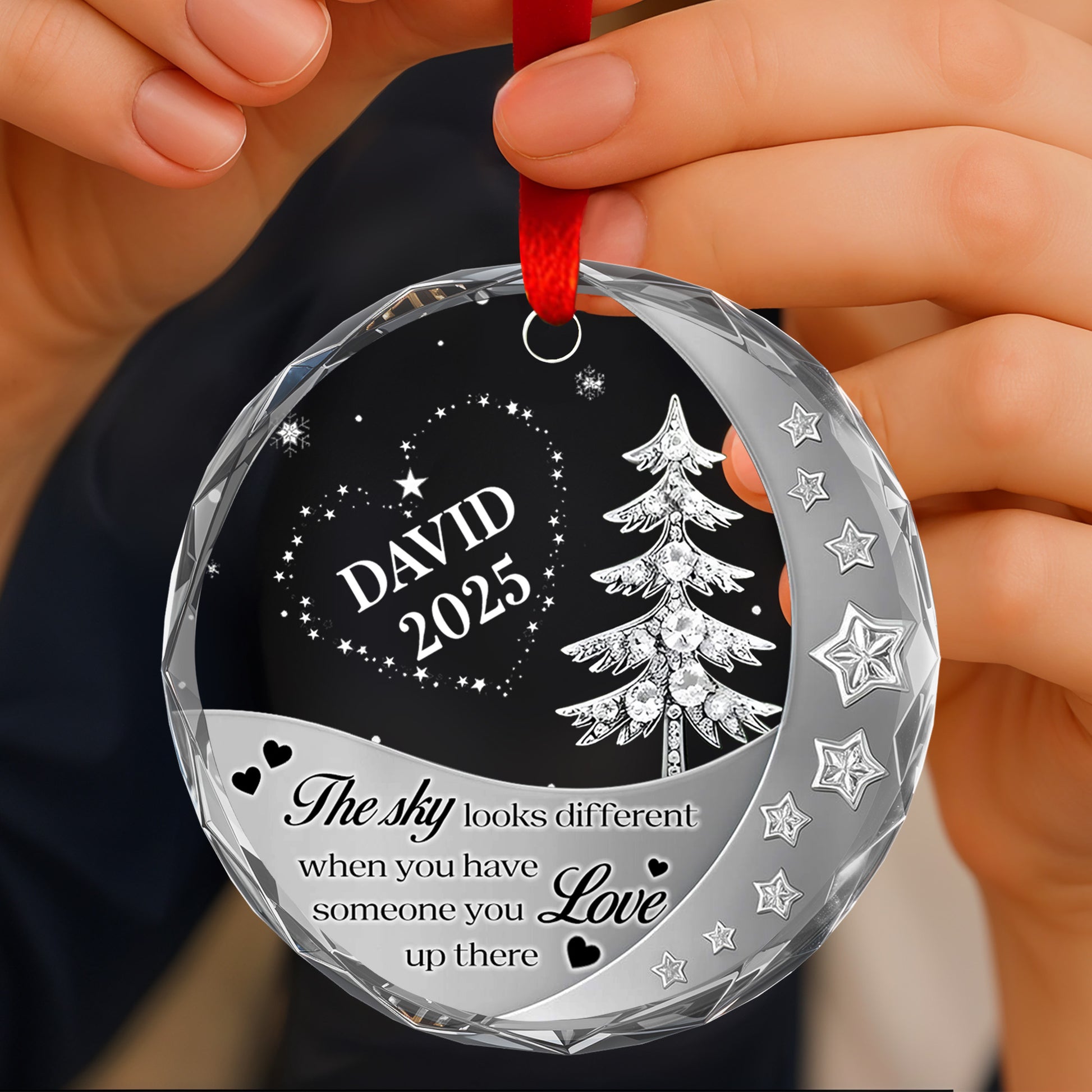 The Sky Looks Different With Love Up There Christmas Tree and Stars