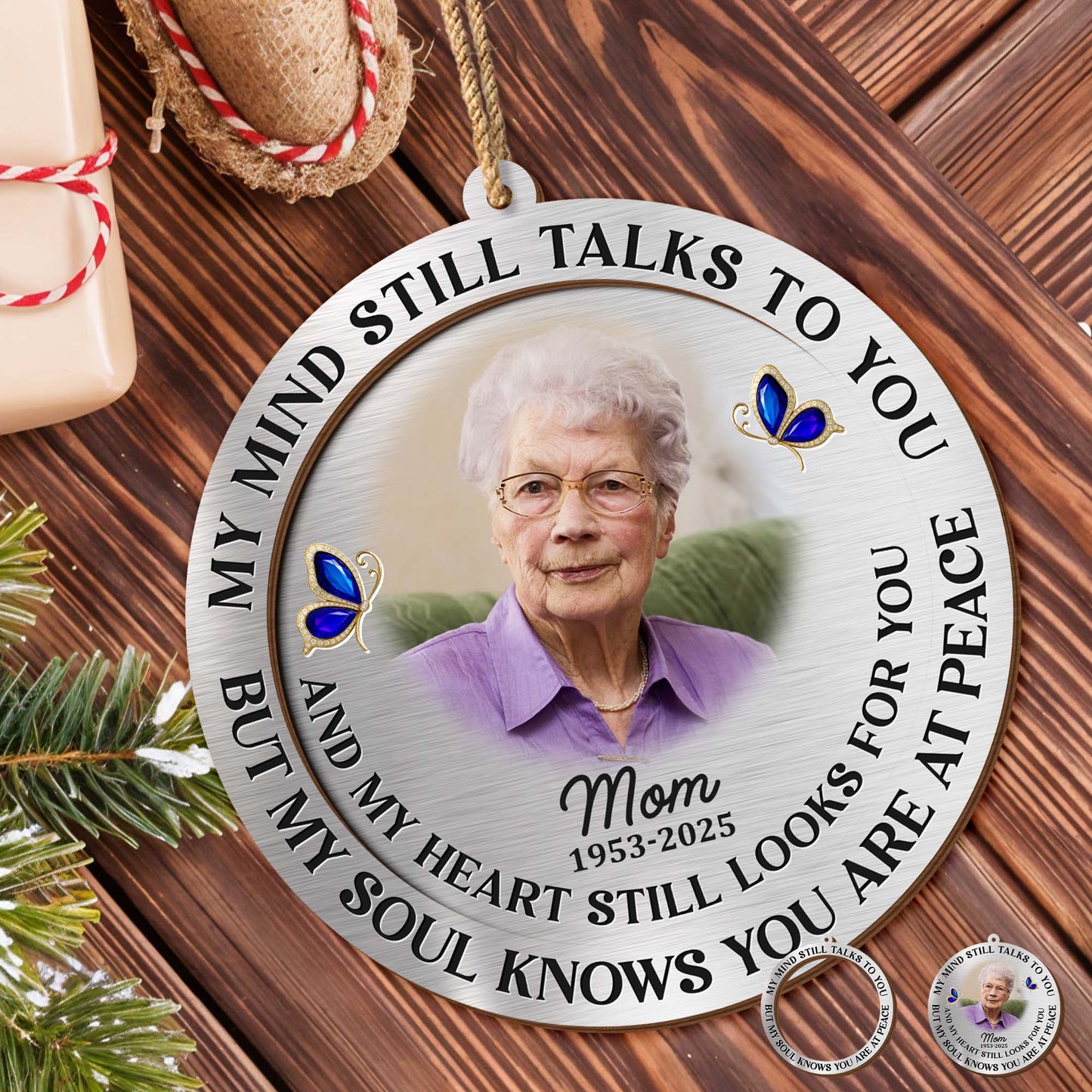 My Mind Still Talks to You, Butterfly Memorial Ornament