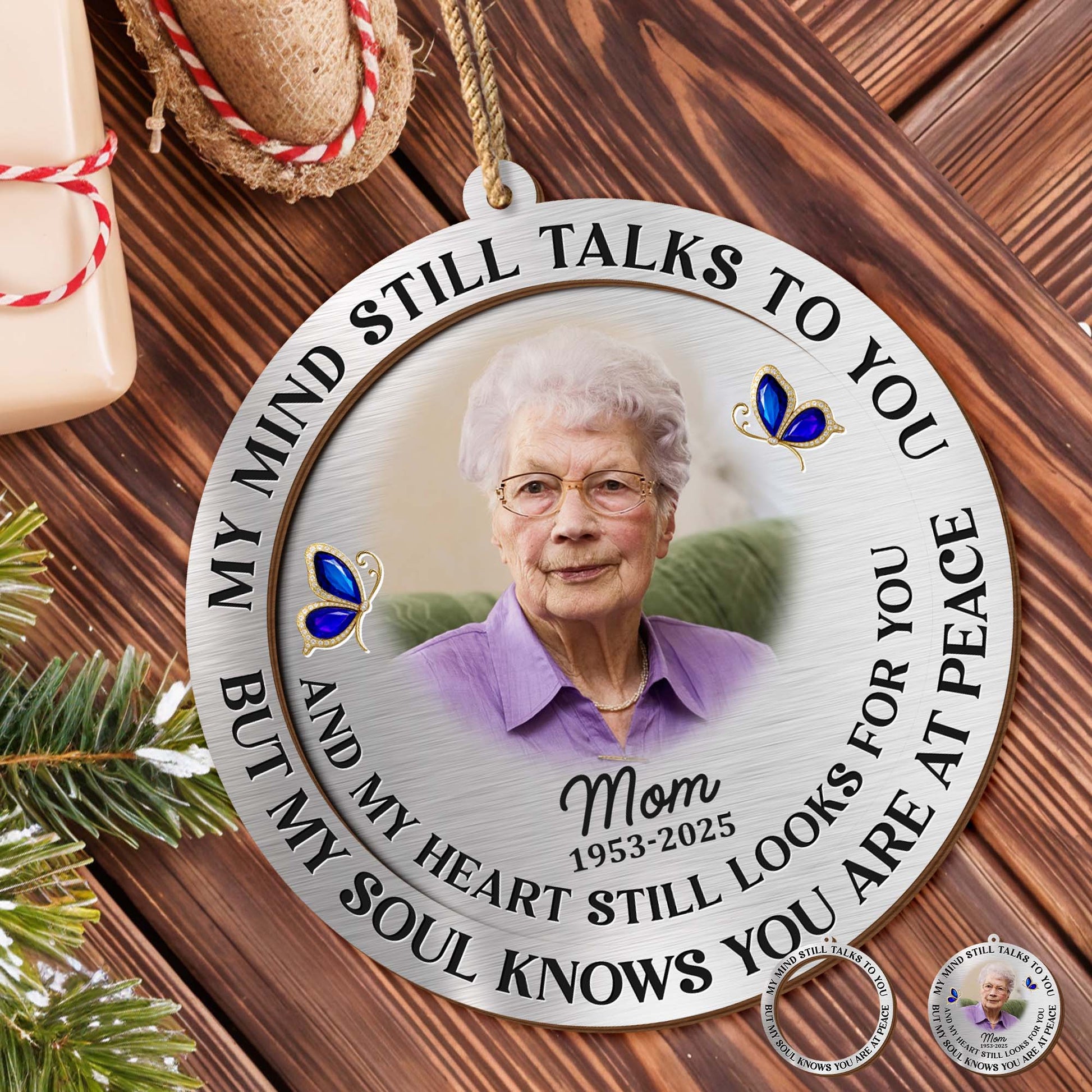 My Mind Still Talks to You, Butterfly Memorial Ornament