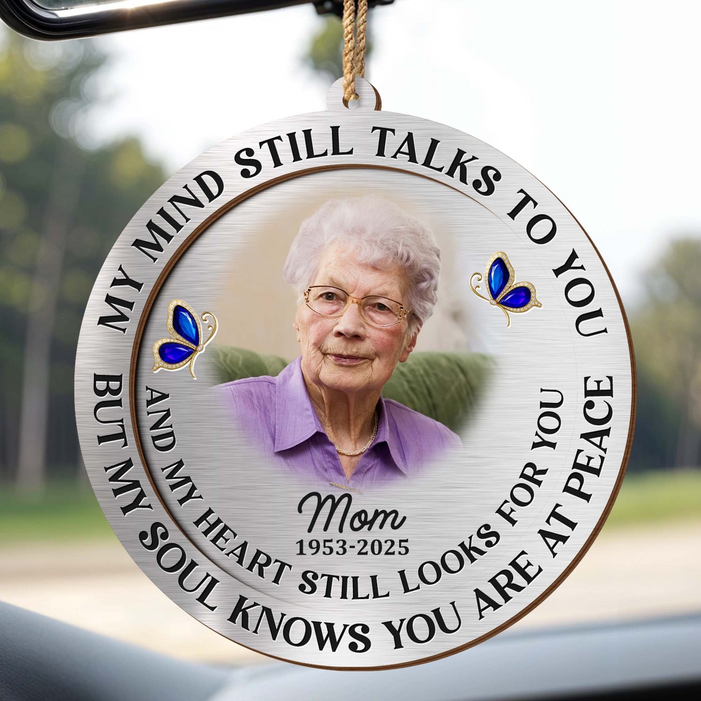 My Mind Still Talks to You, Butterfly Memorial Ornament