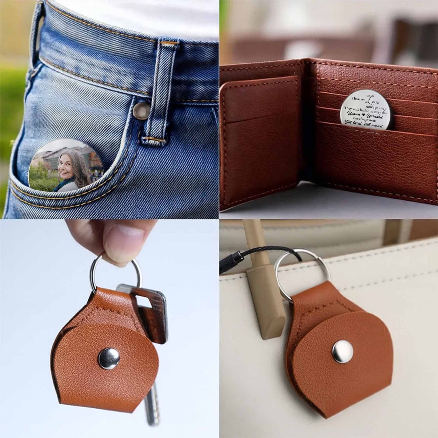 Those We Love Don't Go Away, Pocket Hug Keychain