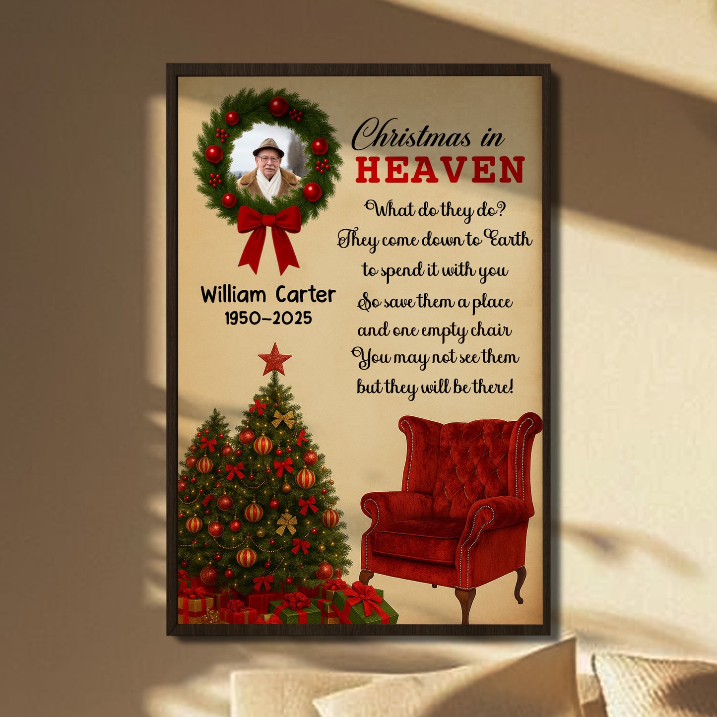 Christmas In Heaven, Save A Place And Empty Chair