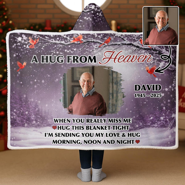 A Hug From Heaven, Winter Scene With Red Birds