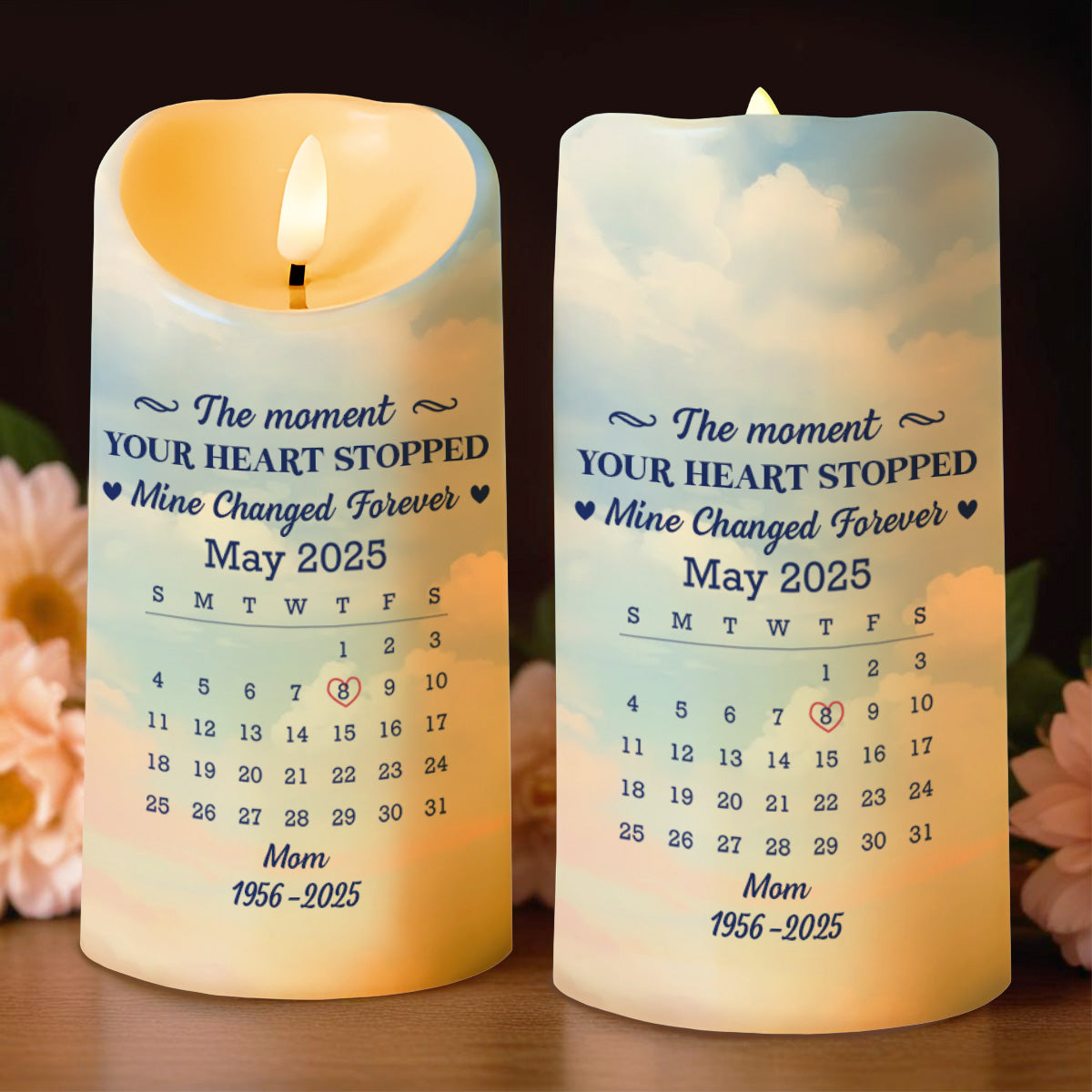 The Moment Your Heart Stopped, Candle With Heart And Calendar