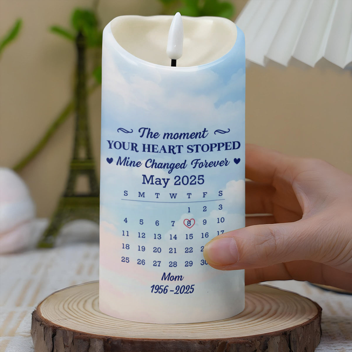 The Moment Your Heart Stopped, Candle With Heart And Calendar