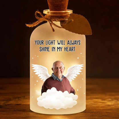 Your Light Will Always Shine In My Heart Angel Wings Clouds