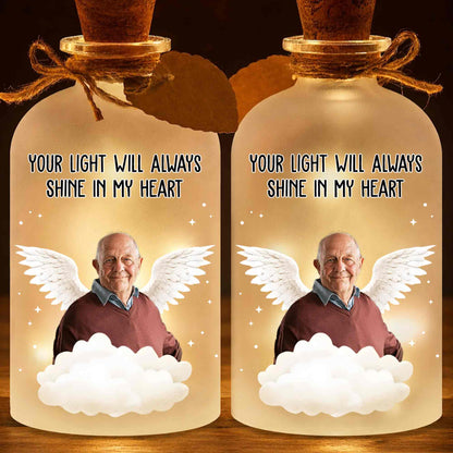 Your Light Will Always Shine In My Heart Angel Wings Clouds