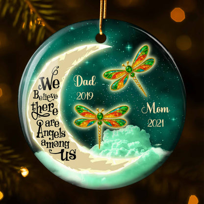 We Believe There Are Angels Among Us, Dragonflies And Moon