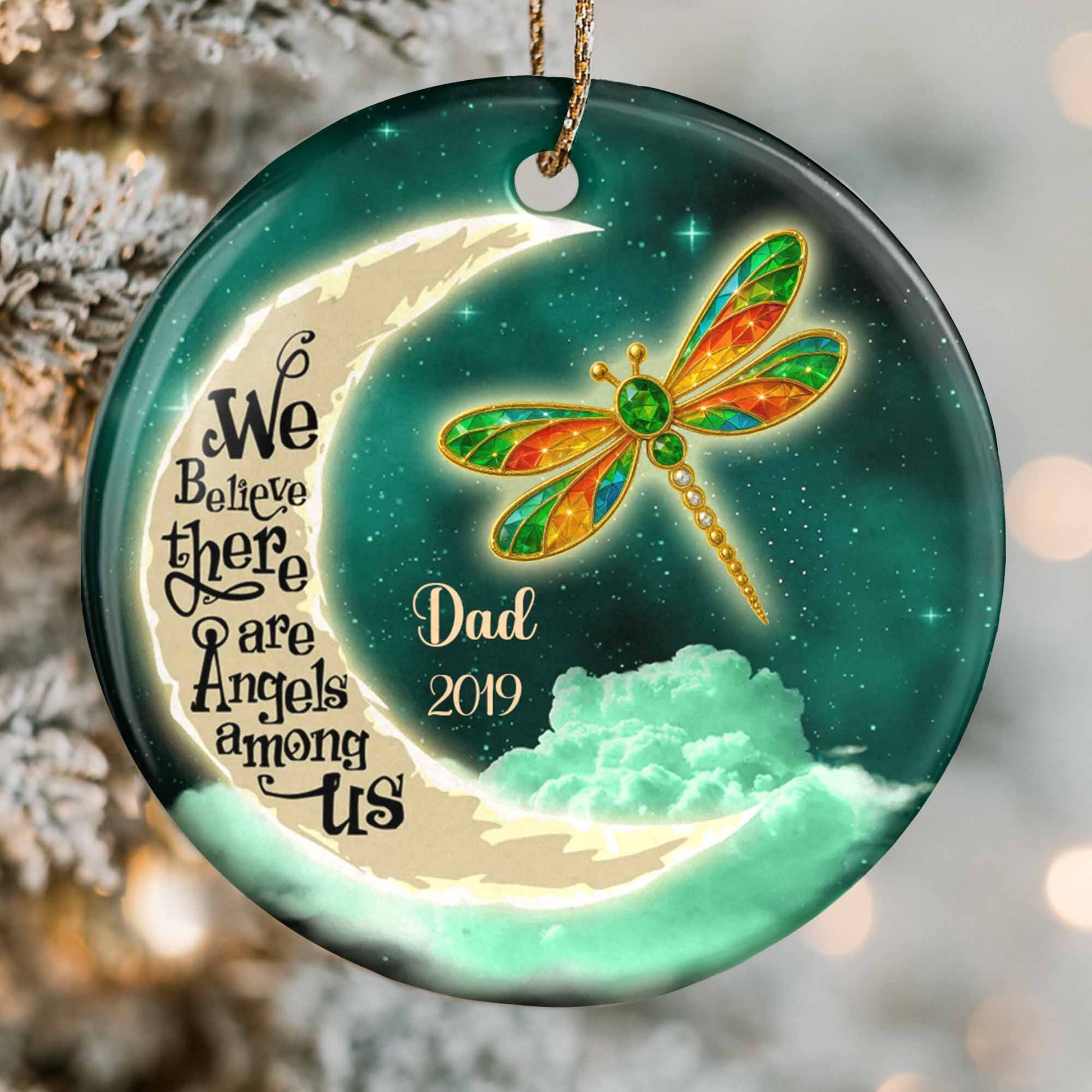 We Believe There Are Angels Among Us, Dragonflies And Moon