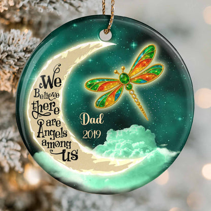 We Believe There Are Angels Among Us, Dragonflies And Moon