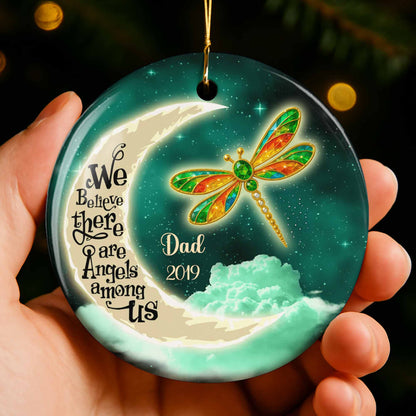 We Believe There Are Angels Among Us, Dragonflies And Moon