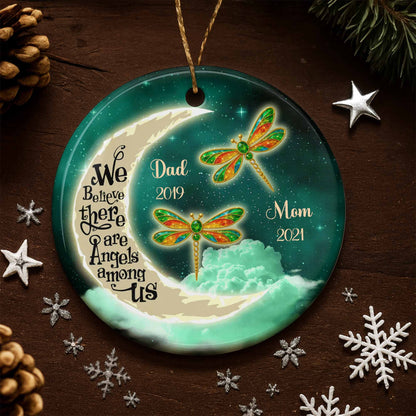 We Believe There Are Angels Among Us, Dragonflies And Moon