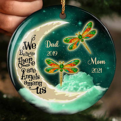 We Believe There Are Angels Among Us, Dragonflies And Moon