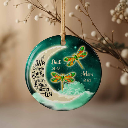 We Believe There Are Angels Among Us, Dragonflies And Moon