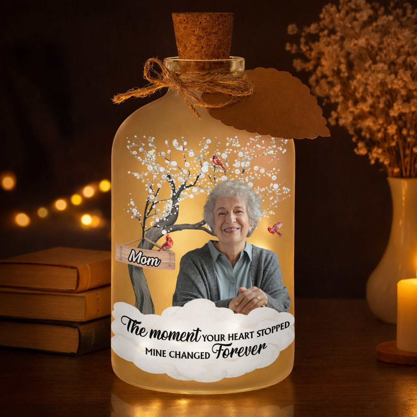 The Moment Your Heart Stopped Mine Changed Forever Cardinal Tree