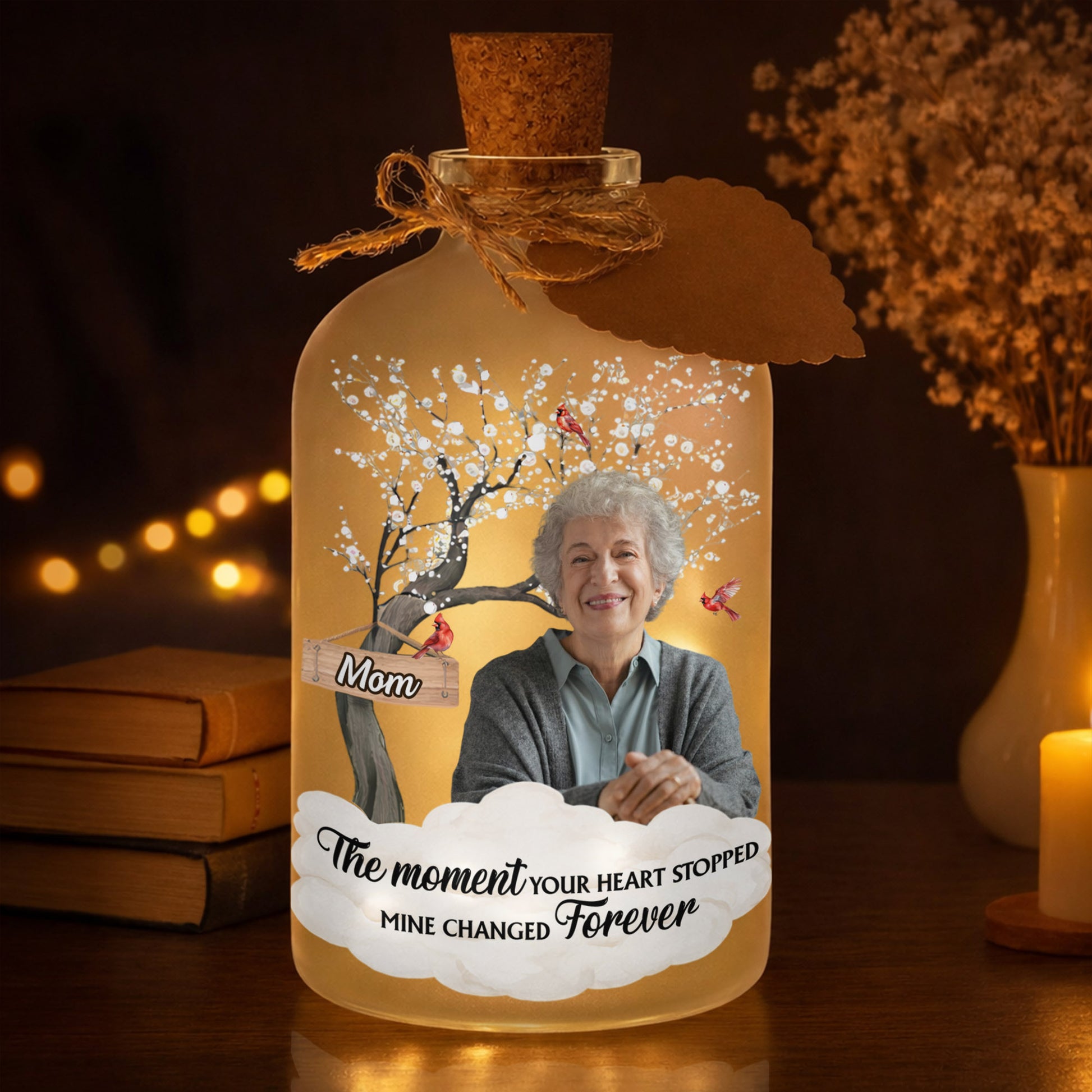 The Moment Your Heart Stopped Mine Changed Forever Cardinal Tree