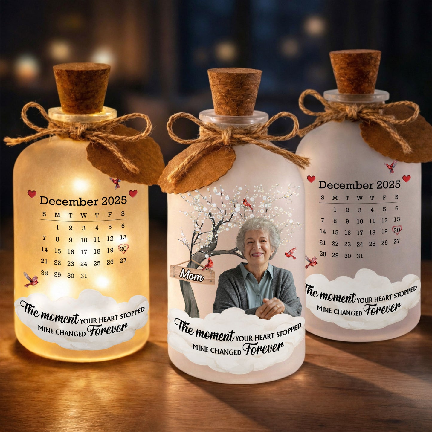 The Moment Your Heart Stopped Mine Changed Forever Cardinal Tree