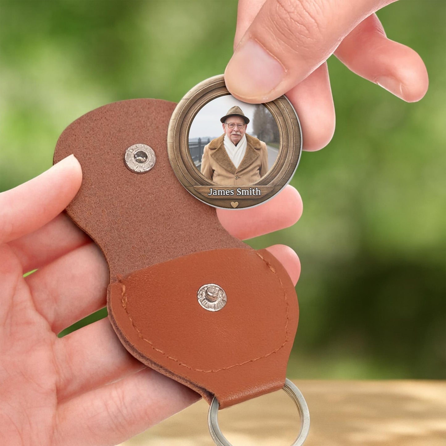 A Hug From Heaven, Customizable Keychain With Hearts