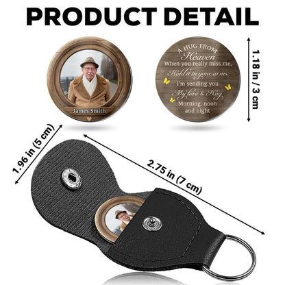 A Hug From Heaven, Customizable Keychain With Hearts