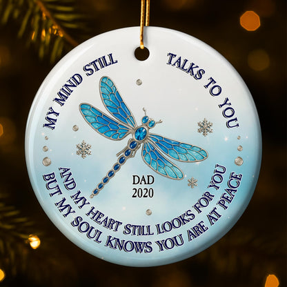 My Mind Still Talks To You, Dragonfly Snowflake Ornament