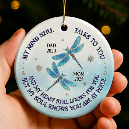 My Mind Still Talks To You, Dragonfly Snowflake Ornament