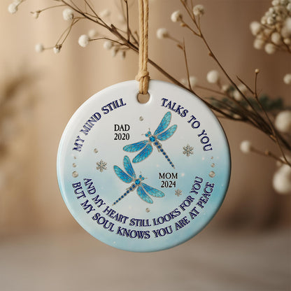 My Mind Still Talks To You, Dragonfly Snowflake Ornament