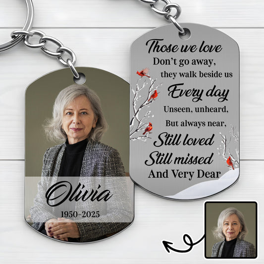 Those We Love Don't Go Away, Cardinal Birds Beside Branches