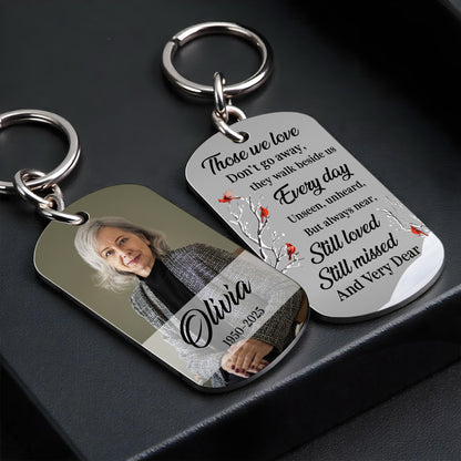 Those We Love Don't Go Away, Cardinal Birds Beside Branches