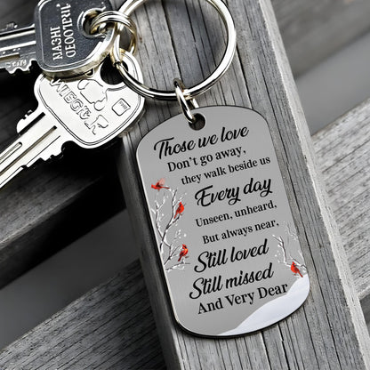 Those We Love Don't Go Away, Cardinal Birds Beside Branches