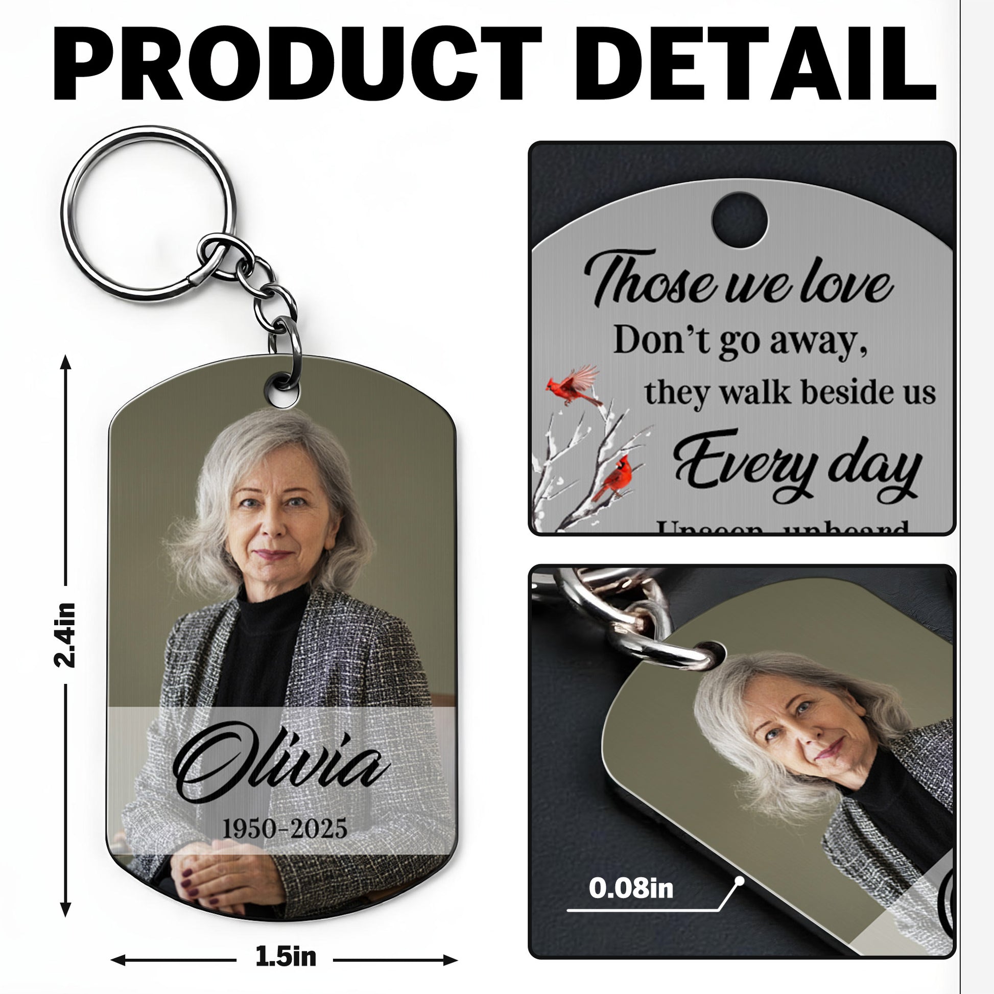 Those We Love Don't Go Away, Cardinal Birds Beside Branches