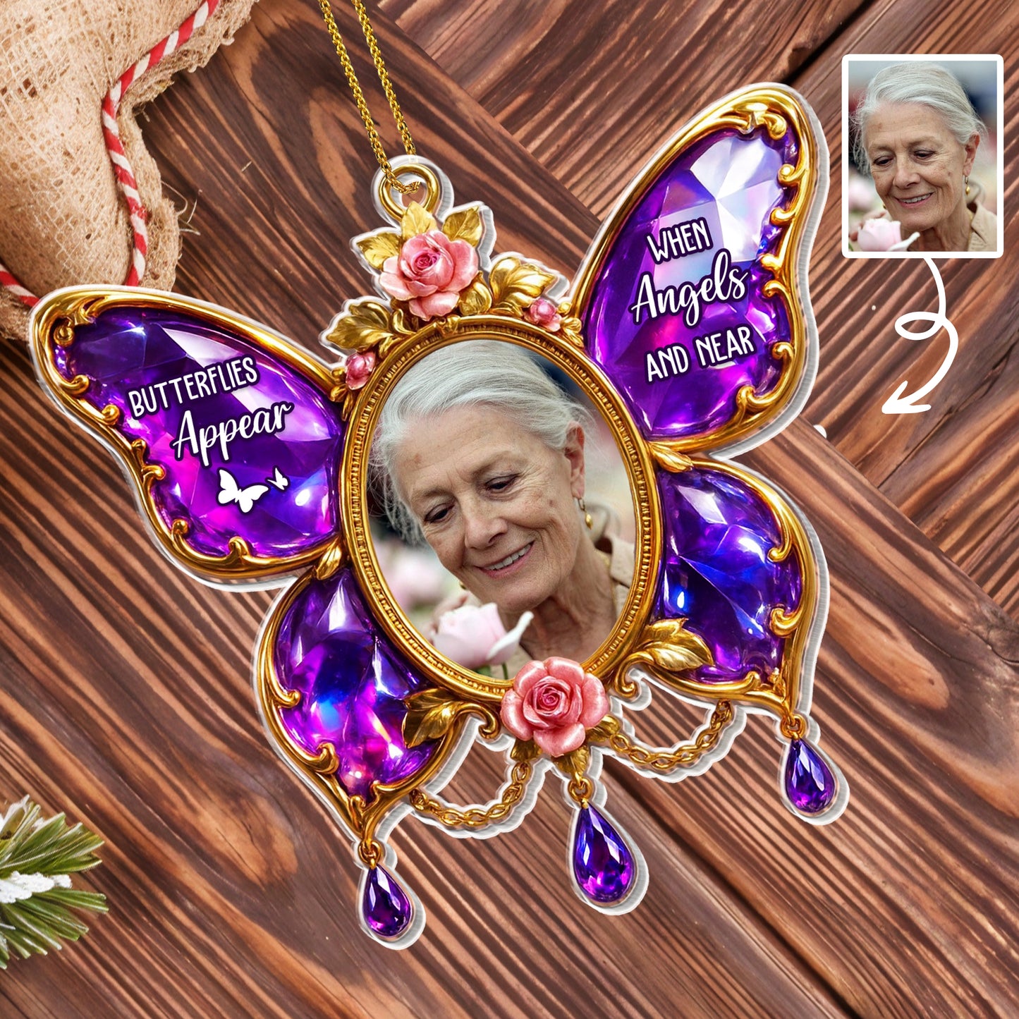 Butterflies Appear When Angels Are Near, Floral Butterfly Design