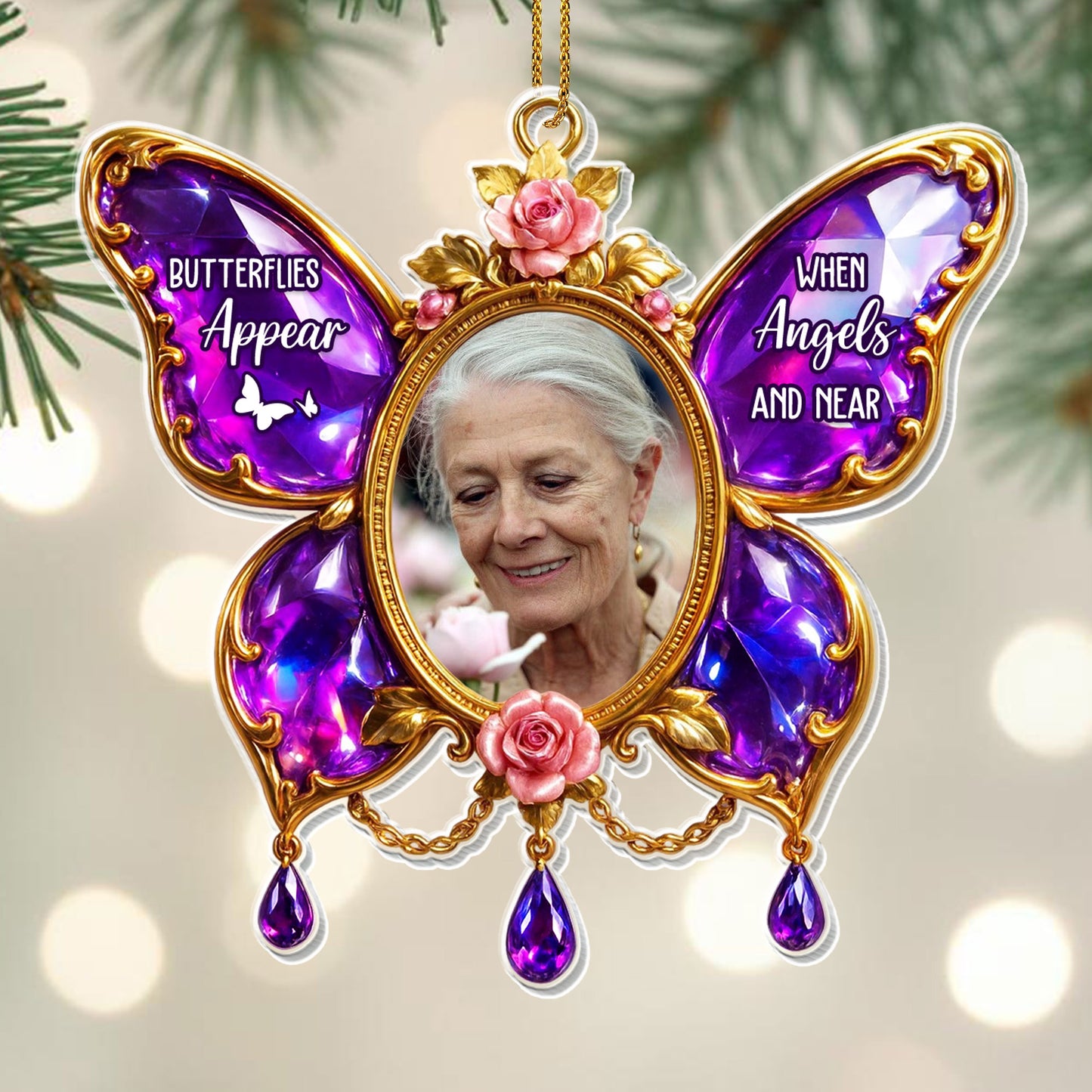 Butterflies Appear When Angels Are Near, Floral Butterfly Design